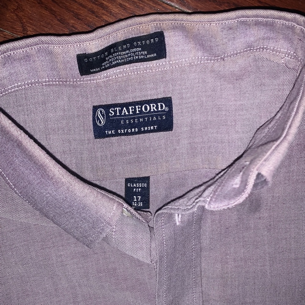 Stafford Mens XL, bundle of 2, dress shirts, button down, long sleeve, - Picture 5 of 6